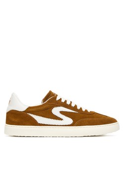 Sneakersy Stuart Weitzman Runaround SK928 XYP Brązowy ze sklepu eobuwie.pl w kategorii Buty sportowe damskie - zdjęcie 186641795