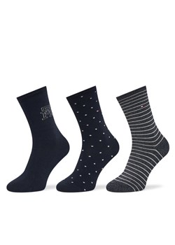 Skarpety długie Tommy Hilfiger 701236464 Granatowy ze sklepu eobuwie.pl w kategorii Skarpetki damskie - zdjęcie 186641805