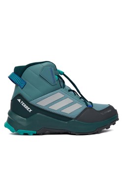 adidas Trekkingi Terrex Ax4r Mid CLIMAWARM+ Hiking JS2923 Zielony ze sklepu MODIVO w kategorii Buty trekkingowe dziecięce - zdjęcie 186642188