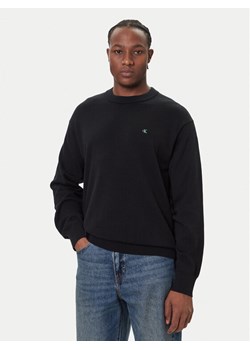 Calvin Klein Jeans Sweter LV04RC309G Czarny Regular Fit ze sklepu MODIVO w kategorii Swetry męskie - zdjęcie 186642195