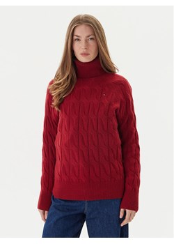Tommy Hilfiger Golf WW0WW46791 Czerwony Regular Fit ze sklepu MODIVO w kategorii Swetry damskie - zdjęcie 186642198