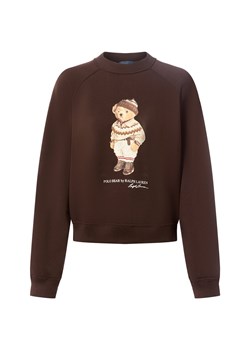 Polo Ralph Lauren Bluza damska Kobiety Bawełna czekoladowy nadruk - id: 797624-0001-09940 - marki Polo Ralph Lauren - 186645056 Polo Ralph Lauren Bluza damska Kobiety Bawełna czekoladowy nadruk ze sklepu vangraaf w kategorii Bluzy damskie - zdjęcie 186645056