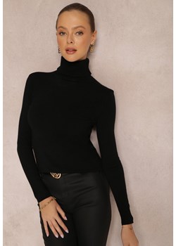 Czarny Golf Dopasowany Ungase ze sklepu renee.pl w kategorii Swetry damskie - zdjęcie 186645328