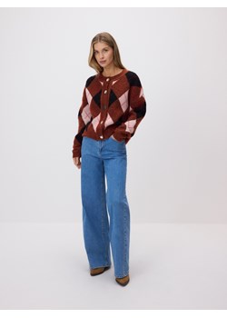 Reserved - Sweter w romby - wielobarwny ze sklepu Reserved w kategorii Swetry damskie - zdjęcie 186645669