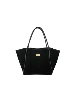 Barberinis - torebka duża zamszowa na ramię - Czarna ze sklepu butyolivier w kategorii Torby Shopper bag - zdjęcie 186646778