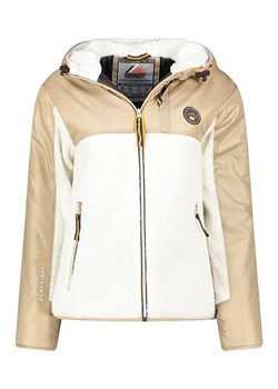Geographical Norway Kurtka polarowa "Ulyssim" w kolorze beżowo-białym ze sklepu Limango Polska w kategorii Kurtki damskie - zdjęcie 186648085