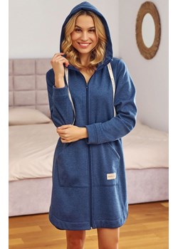 Doctor Nap granatowy szlafrok damski SMZ.7228.INDIGO_MELA, Kolor granatowy, Rozmiar L, Doctor Nap - id: 197542 - marki Doctor Nap - 186648958 Doctor Nap granatowy szlafrok damski SMZ.7228.INDIGO_MELA, Kolor granatowy, Rozmiar L, Doctor Nap ze sklepu Intymna w kategorii Szlafroki damskie - zdjęcie 186648958
