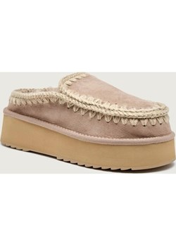 MOU Mule Clog Eskimo Platform | zamsz ze sklepu Gomez Fashion Store w kategorii Śniegowce damskie - zdjęcie 186649905