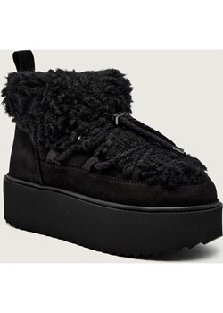 INUIKII Śniegowce TEDDY PLATFORM | shearling | zamsz ze sklepu Gomez Fashion Store w kategorii Śniegowce damskie - zdjęcie 186649908