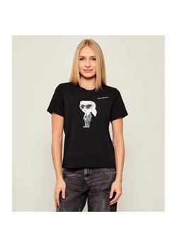 Karl Lagerfeld T-shirt IKON AQUARELLE K | Regular Fit ze sklepu Gomez Fashion Store w kategorii Bluzki damskie - zdjęcie 186649926