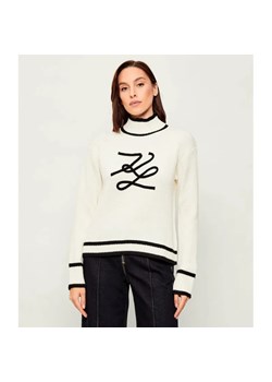 Karl Lagerfeld Półgolf Soutache Autograph | Loose fit | z dodatkiem wełny ze sklepu Gomez Fashion Store w kategorii Swetry damskie - zdjęcie 186649937