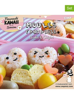 COOK CONCEPT Formy (2 szt.) w kolorze białym do sushi - 14,5 cm ze sklepu Limango Polska w kategorii Akcesoria kuchenne - zdjęcie 186651208