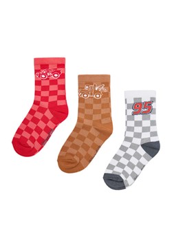 Skarpety długie Cars CEO-ACCCS-AW25-300DPC(3-PACK) Czerwony ze sklepu eobuwie.pl w kategorii Skarpetki dziecięce - zdjęcie 186652709