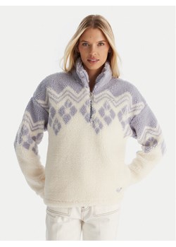 Roxy Polar Mountain Story ERJPF03228 Biały Regular Fit ze sklepu MODIVO w kategorii Bluzy damskie - zdjęcie 186655155