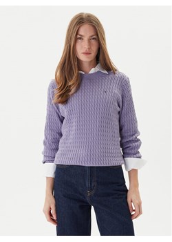 Tommy Hilfiger Sweter Fine WW0WW44993 Fioletowy Regular Fit ze sklepu MODIVO w kategorii Swetry damskie - zdjęcie 186655215