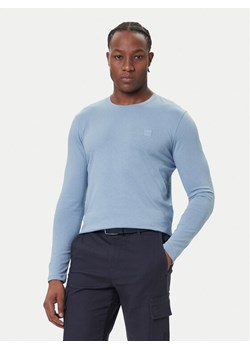 BOSS Longsleeve Tacks 50512111 Błękitny Regular Fit ze sklepu MODIVO w kategorii T-shirty męskie - zdjęcie 186655246