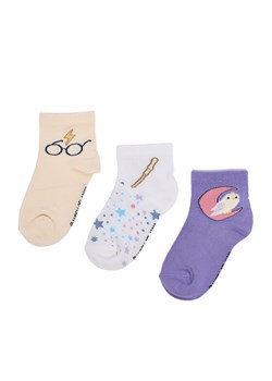 Harry Potter Skarpety długie CEO-ACCCS-AW25-301WBHP(3-PACK) Beżowy ze sklepu MODIVO w kategorii Skarpetki dziecięce - zdjęcie 186655316