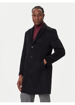 Tommy Hilfiger Płaszcz wełniany MW0MW40768 Czarny Regular Fit ze sklepu MODIVO w kategorii Płaszcze męskie - zdjęcie 186655359