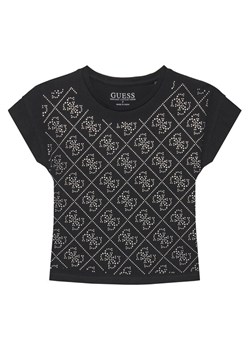 Guess T-Shirt J5YI37 K6YW4 Czarny Regular Fit ze sklepu MODIVO w kategorii Bluzki dziewczęce - zdjęcie 186655367