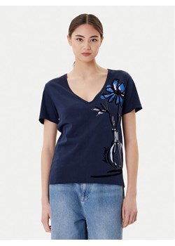 Desigual T-Shirt Dumas 25WWTK28 Granatowy Regular Fit ze sklepu MODIVO w kategorii Bluzki damskie - zdjęcie 186655446