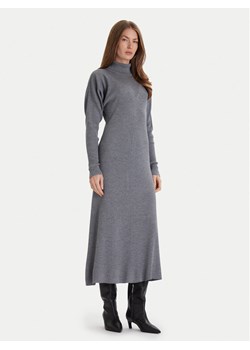 BOSS Sukienka dzianinowa Forbini 50548520 Szary Regular Fit ze sklepu MODIVO w kategorii Sukienki - zdjęcie 186655557