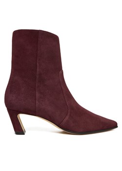 Stuart Weitzman Botki Stassi SM498 Bordowy ze sklepu MODIVO w kategorii Botki - zdjęcie 186655607