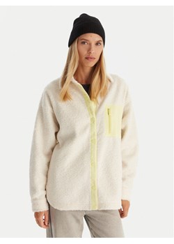 Roxy Polar Chloe Kim Polar Shacket ERJPF03231 Écru Regular Fit ze sklepu MODIVO w kategorii Bluzy damskie - zdjęcie 186655608