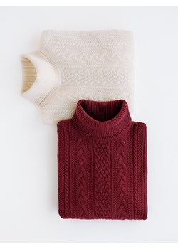Reserved - Sweter z wełną - czerwony ze sklepu Reserved w kategorii Swetry męskie - zdjęcie 186660696