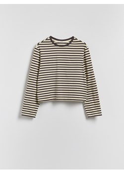 Reserved - Bawełniany longsleeve - wielobarwny - id: 488GA-MLC - marki Reserved - 186660726 Reserved - Bawełniany longsleeve - wielobarwny ze sklepu Reserved w kategorii Bluzki damskie - zdjęcie 186660726