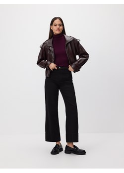 Reserved - Jeansy wide leg z wysokim stanem - czarny - id: 570GE-99J - marki Reserved - 186660776 Reserved - Jeansy wide leg z wysokim stanem - czarny ze sklepu Reserved w kategorii Jeansy damskie - zdjęcie 186660776