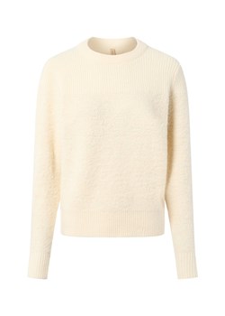 soyaconcept® Damski sweter z dzianiny z wełną - Venche Kobiety Sztuczne włókno beżowy jednolity ze sklepu vangraaf w kategorii Swetry damskie - zdjęcie 186661287