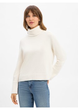 JOOP! Sweter damski z zawartością kaszmiru - Kristin Kobiety Kaszmir écru jednolity ze sklepu vangraaf w kategorii Swetry damskie - zdjęcie 186661295