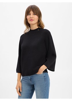 JOOP! Damski sweter z dzianiny z zawartością kaszmiru - Kubra Kobiety Kaszmir czarny jednolity ze sklepu vangraaf w kategorii Swetry damskie - zdjęcie 186661297
