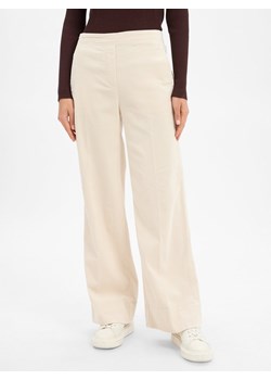 Opus Damskie spodnie sztruksowe - Mileni cargo Kobiety Sztruks écru jednolity ze sklepu vangraaf w kategorii Spodnie damskie - zdjęcie 186661309