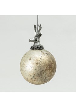 Bombka szklana Royal Deer Matte 10x10x16 cm ze sklepu dekoria.pl w kategorii Dekoracje bożonarodzeniowe - zdjęcie 186661795