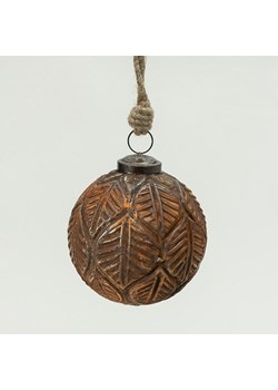 Bombka szklana Rustic Leaf I 10 cm ze sklepu dekoria.pl w kategorii Dekoracje bożonarodzeniowe - zdjęcie 186661798