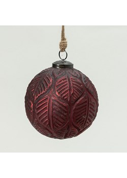 Bombka szklana Rustic Leaf II 12 cm ze sklepu dekoria.pl w kategorii Dekoracje bożonarodzeniowe - zdjęcie 186661819