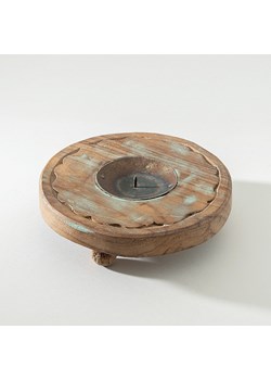 Podstawka na świecę Rustic Flame 15 cm ze sklepu dekoria.pl w kategorii Dekoracje bożonarodzeniowe - zdjęcie 186661825