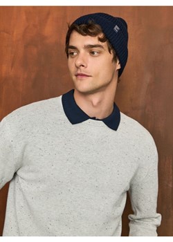 Sinsay - Czapka beanie - granatowy ze sklepu Sinsay w kategorii Czapki zimowe męskie - zdjęcie 186665485