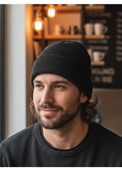 Sinsay - Czapka beanie - czarny ze sklepu Sinsay w kategorii Czapki zimowe męskie - zdjęcie 186665497