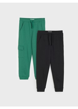 Sinsay - Dresowe spodnie 2 pack - zielony ze sklepu Sinsay w kategorii Spodnie dziewczęce - zdjęcie 186665645