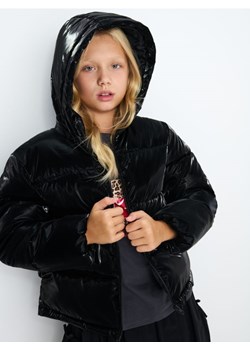 Sinsay - Kurtka ocieplana z kapturem - czarny - id: 527EZ-99X - marki Sinsay - 186665679 Sinsay - Kurtka ocieplana z kapturem - czarny ze sklepu Sinsay w kategorii Kurtki dziewczęce - zdjęcie 186665679