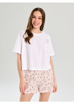 Sinsay - Bawełniana piżama dwuczęściowa Miffy - biały - id: 984DA-00X - marki Sinsay - 186665965 Sinsay - Bawełniana piżama dwuczęściowa Miffy - biały ze sklepu Sinsay w kategorii Piżamy damskie - zdjęcie 186665965
