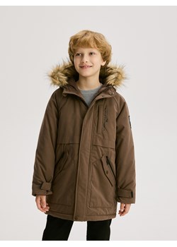 Reserved - Kurtka z kapturem - ciemnobrązowy - id: QF994-89X - marki Reserved - 186666377 Reserved - Kurtka z kapturem - ciemnobrązowy ze sklepu Reserved w kategorii Kurtki chłopięce - zdjęcie 186666377