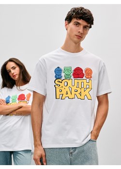 Sinsay - Bawełniana koszulka comfort South Park - biały ze sklepu Sinsay w kategorii T-shirty męskie - zdjęcie 186667779