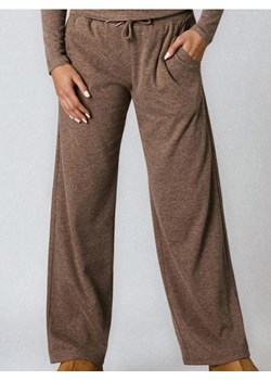 Sinsay - Spodnie wide leg basic - brązowy ze sklepu Sinsay w kategorii Spodnie damskie - zdjęcie 186669145