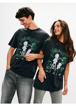 Sinsay - Bawełniana koszulka comfort z nadrukiem Rick & Morty - czarny ze sklepu Sinsay w kategorii T-shirty męskie - zdjęcie 186669227