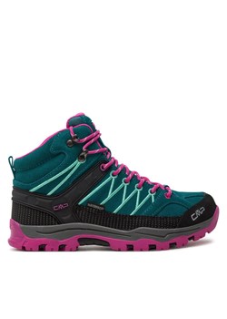 CMP Trekkingi Rigel Mid Trekking Shoes Wp 3Q12944J Turkusowy ze sklepu MODIVO w kategorii Buty trekkingowe dziecięce - zdjęcie 186669288