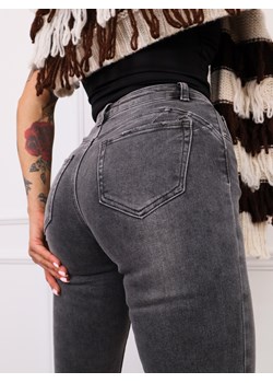 SPODNIE JEANSOWE SKINNY PUSH UP- SZARE ze sklepu olika.com.pl w kategorii Jeansy damskie - zdjęcie 186669366