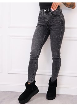 SPODNIE JEANSOWE SKINNY W CYRKONIE- JASNOJEANSOWE ze sklepu olika.com.pl w kategorii Jeansy damskie - zdjęcie 186669388